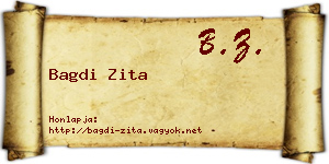Bagdi Zita névjegykártya